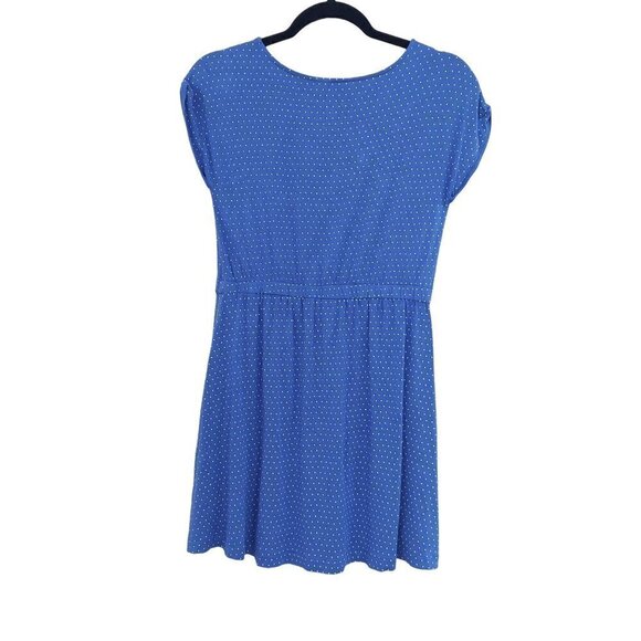 Tommy Hilfiger Girl's Short Sleeve Embroidered Polka Dot A-line Dress - Picture 2 of 6